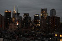 39 One Astor Plaza, Bank Of America, 11 Times Square, New York Times Building, The Orion After Sunset From New York Ink48 Hotel Rooftop Bar